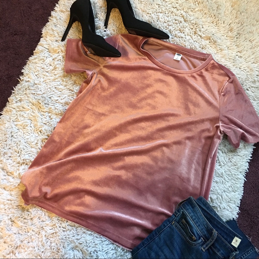 Pink Velvet Top